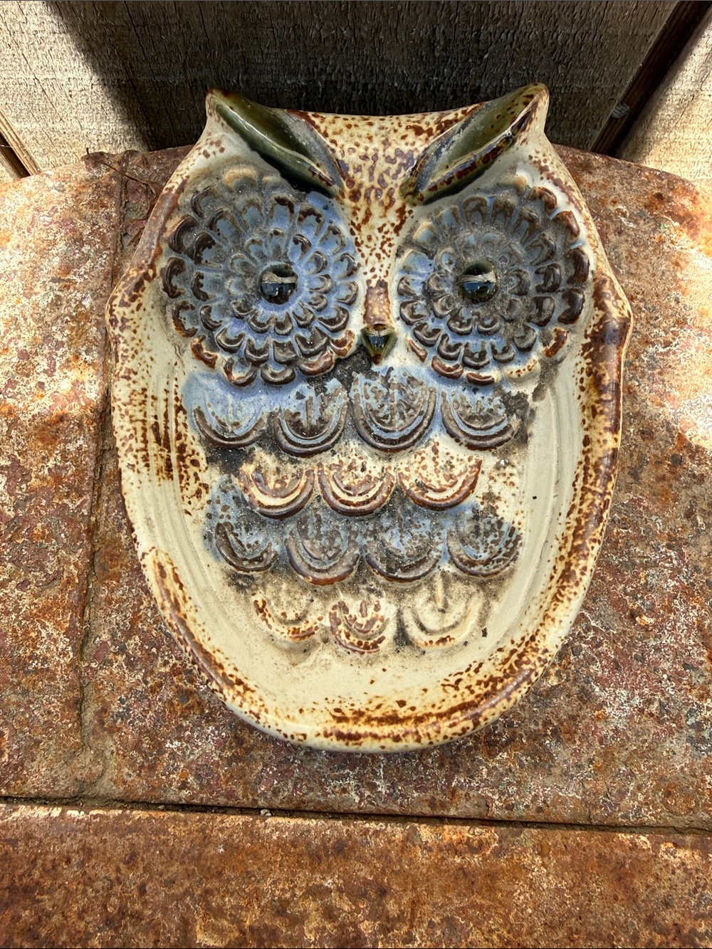 Vintage Counterpoint Owl Soap Dish Trinket Japan